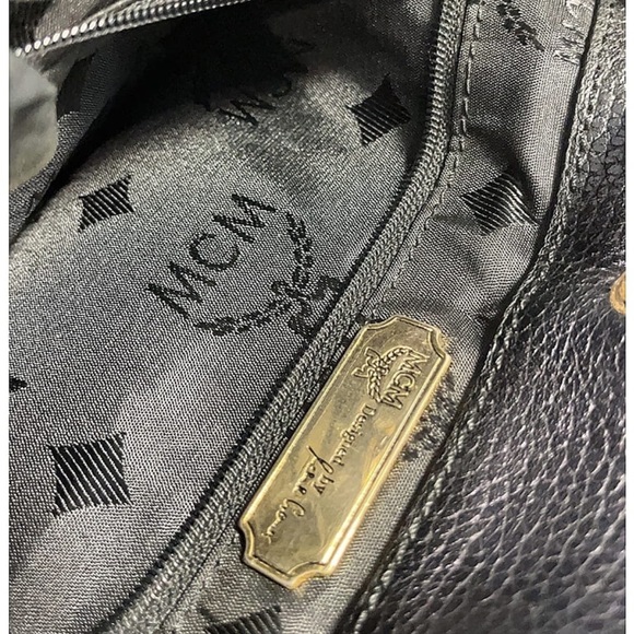 MCM Black Leather Backpack main image 4